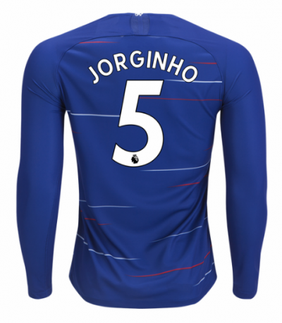 2018-19 Chelsea LS Home Soccer Jersey Shirt Jorghino #5