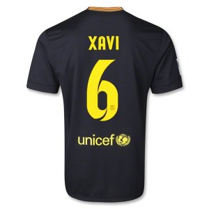 13-14 Barcelona #6 XAVI Away Black Soccer Jersey Shirt 13-14 Barcelona #6 XAVI Away Black Soccer Jersey Shirt
