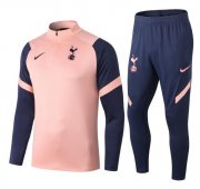 2020-21 Tottenham Hotspur Pink Navy Sweatshirt training Suit with pants