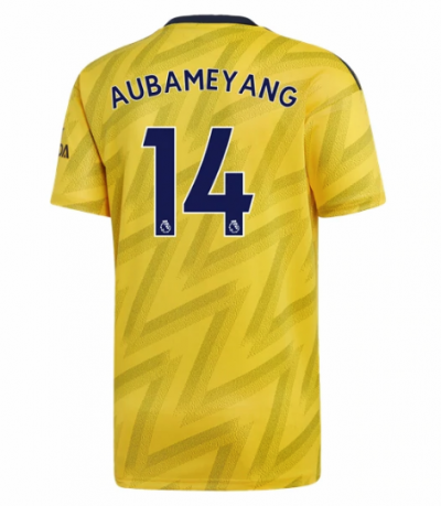2019-20 Arsenal Away Soccer Jersey Shirt Pierre-Emerick Aubameyang #14