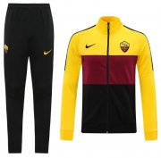 2020-21 Roma Yellow Red Training Kits Jacket with Pants