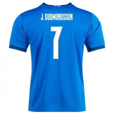 2020 Iceland Home Soccer Jersey Shirt JÓHANN BERG GUDMUNDSSON #7