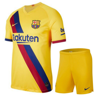 2019-20 Barcelona Away Soccer Jersey Kit (Shirt + Shorts)