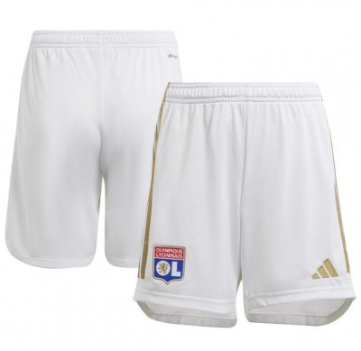 2023-24 Olympique Lyonnais Home Soccer Shorts