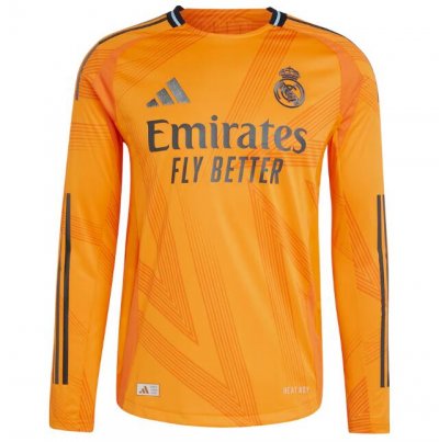 2024-25 Real Madrid Away Long Sleeve Soccer Jersey Shirt Player Version