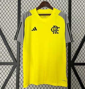2024-25 Flamengo Yellow Pre-Match Training Shirt