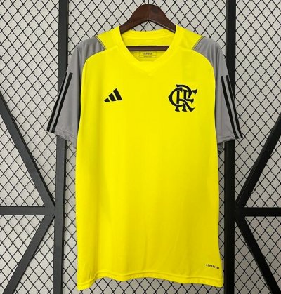 2024-25 Flamengo Yellow Pre-Match Training Shirt