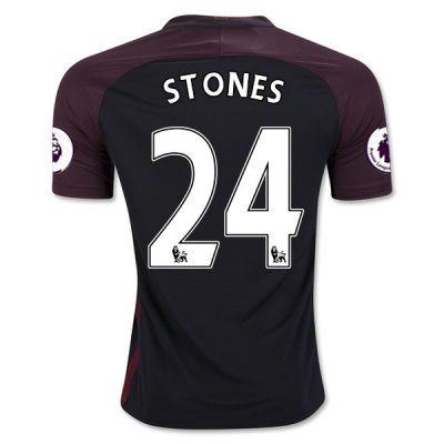 2016-17 Manchester City 24 STONES Away Soccer Jersey