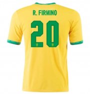 2020 Brazil Home Soccer Jersey Shirt ROBERTO FIRMINO 20