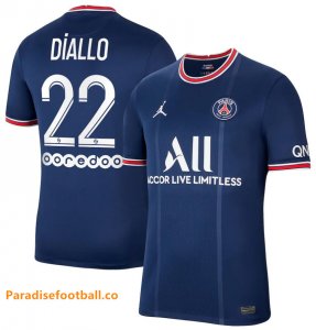 2021-22 Maillot PSG Domicile Soccer Jersey Shirt Diallo 22