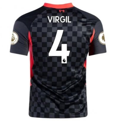 2020-21 Liverpool Third Away Soccer Jersey Shirt VIRGIL VAN DIJK #4