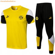 2021-22 Dortmund Yellow Training Kits Shirt with Pants
