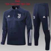2020-21 Juventus Kids Navy Sweatshirt and Pants Youth Training Kits