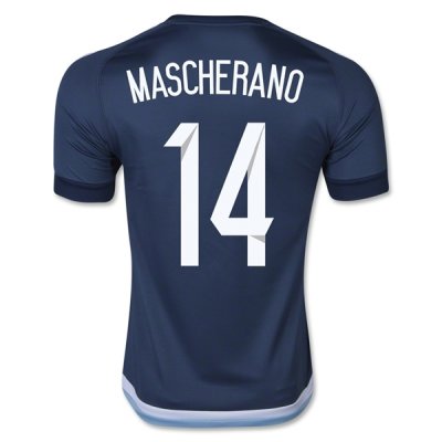 Argentina 2015/16 MASCHERANO #14 Away Soccer Jersey