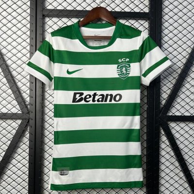 2025-26 Sporting Lisbon Home Women Soccer Jersey shirt