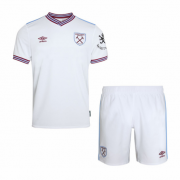 Kids West Ham United 2019-20 Away Soccer Shirt With Shorts