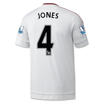 2015-16 Manchester United JONES #4 Away Soccer Jersey