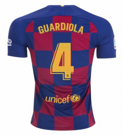 2019-20 Barcelona Home Soccer Jersey Shirt Pep Guardiola #4