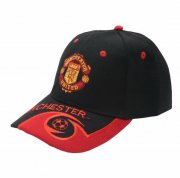 Manchester United Black Soccer Peak Cap