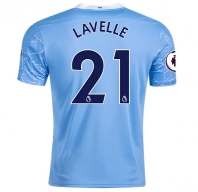 2020-21 Manchester City Home Soccer Jersey Shirt ROSE LAVELLE #21