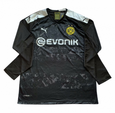 2019-20 Borussia Dortmund Long Sleeve Away Soccer Jersey Shirt