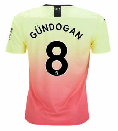2019-20 Manchester City Third Away Soccer Jersey Shirt Gundogan #8