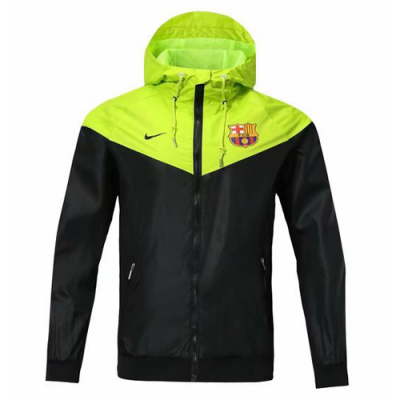 18-19 Barcelona Green&Black Woven Windrunner