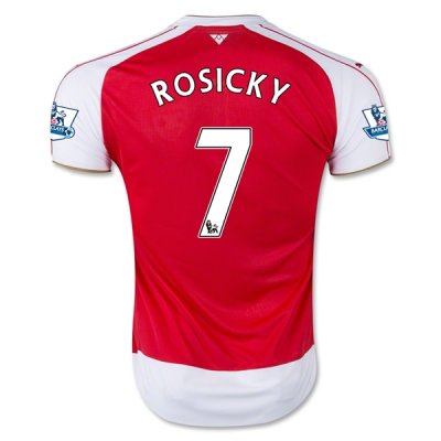2015-16 Arsenal ROSICKY 7 Home Soccer Jersey