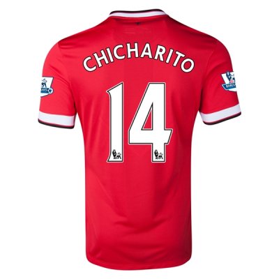 Manchester United 14/15 CHICHARITO #14 Home Soccer Jersey