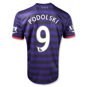 12/13 Arsenal #9 Podolski Away Soccer Jersey Shirt 12/13 Arsenal #9 Podolski Away Soccer Jersey Shirt