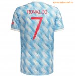 2021-22 Manchester United Champions League Away Soccer Jersey Shirt Ronaldo #7