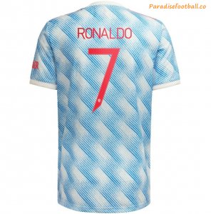 2021-22 Manchester United Champions League Away Soccer Jersey Shirt Ronaldo #7