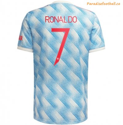 2021-22 Manchester United Champions League Away Soccer Jersey Shirt Ronaldo #7