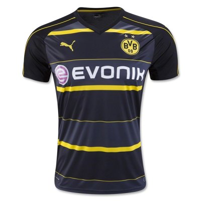 2016-17 Borussia Dortmund Black Away Soccer Jersey