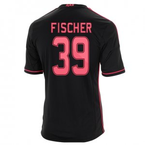 13-14 Ajax #39 Fischer Away Black Soccer Jersey Shirt 13-14 Ajax #39 Fischer Away Black Soccer Jersey Shirt