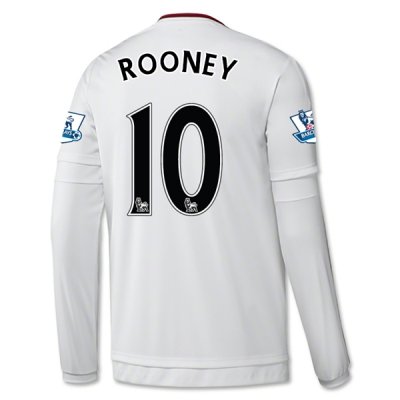 2015-16 Manchester United ROONEY 10 LS Away Soccer Jersey
