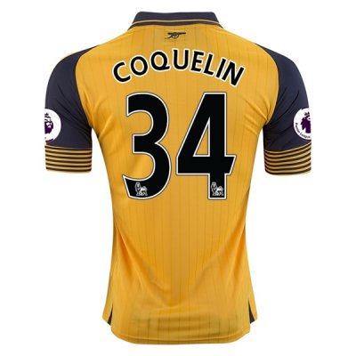 Arsenal 2016-17 34 COQUELIN Away Soccer Jersey