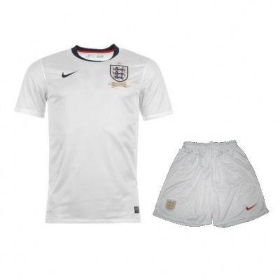 2013 England Home White Jersey Kit(Shirt+Shorts)