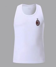 2020-21 AC Milan White Wide-Back Vest Soccer Jersey Shirt