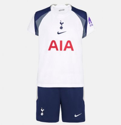 2025-26 Tottenham Hotspur Kids Home Soccer Kits Shirt With Shorts