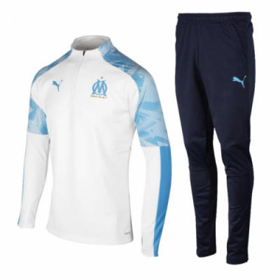 2019-20 Marseilles White Tracksuits Sweatshirt and Pants