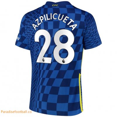 2021-22 Chelsea Home Soccer Jersey Shirt Azpilicueta 28 printing