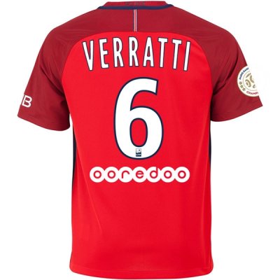 2016-17 PSG 6 VERRATTI Away Soccer Jersey