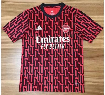 2020-21 Arsenal Red Black Training Shirt