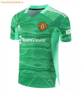 2021-22 Manchester United Dark Green Goalkeeper Soccer Jersey Shirt