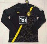 2020-21 Borussia Dortmund Long Sleeve Away Soccer Jersey Shirt