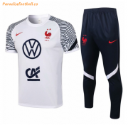 2021-22 France White Training Kits Shirt and Pants