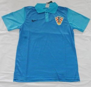 2016 Euro Croatia Blue Polo Shirt