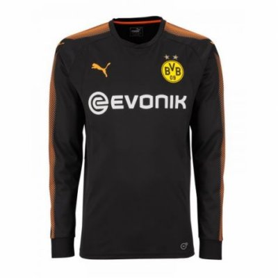 2017-18 Borussia Dortmund Black LS Goalkeeper Soccer Jersey Shirt