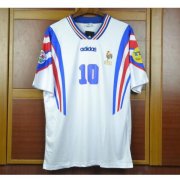 1996 France Away Retro Soccer Jersey Shirt ZIDANE #10
